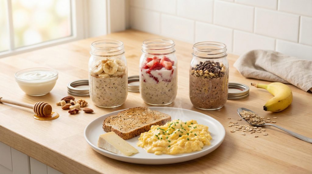 Rotina Matinal: Café da Manhã Prático com Aveia e Ovos