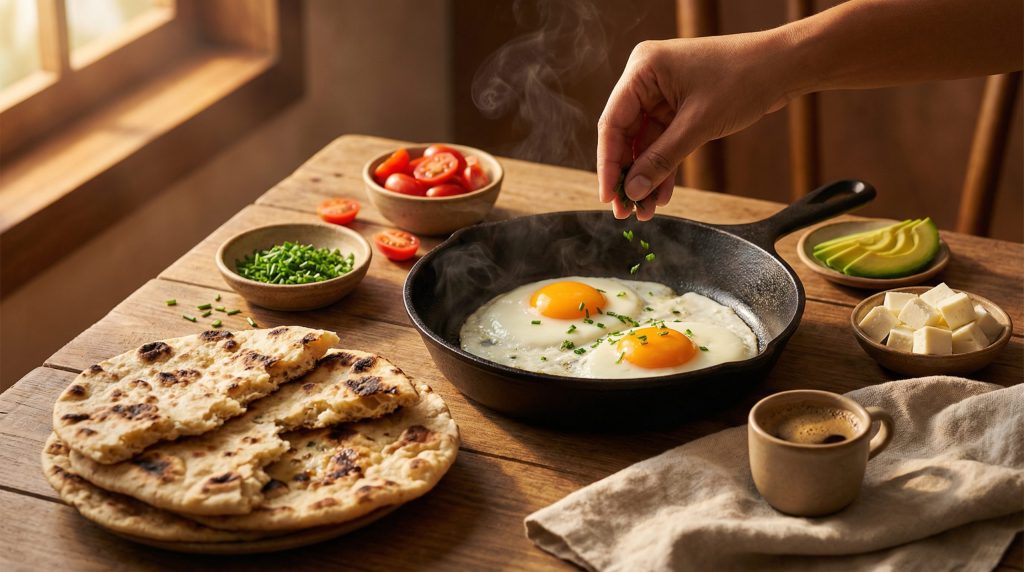 Café da Manhã de Frigideira: Pães e Ovos para Sair do Básico