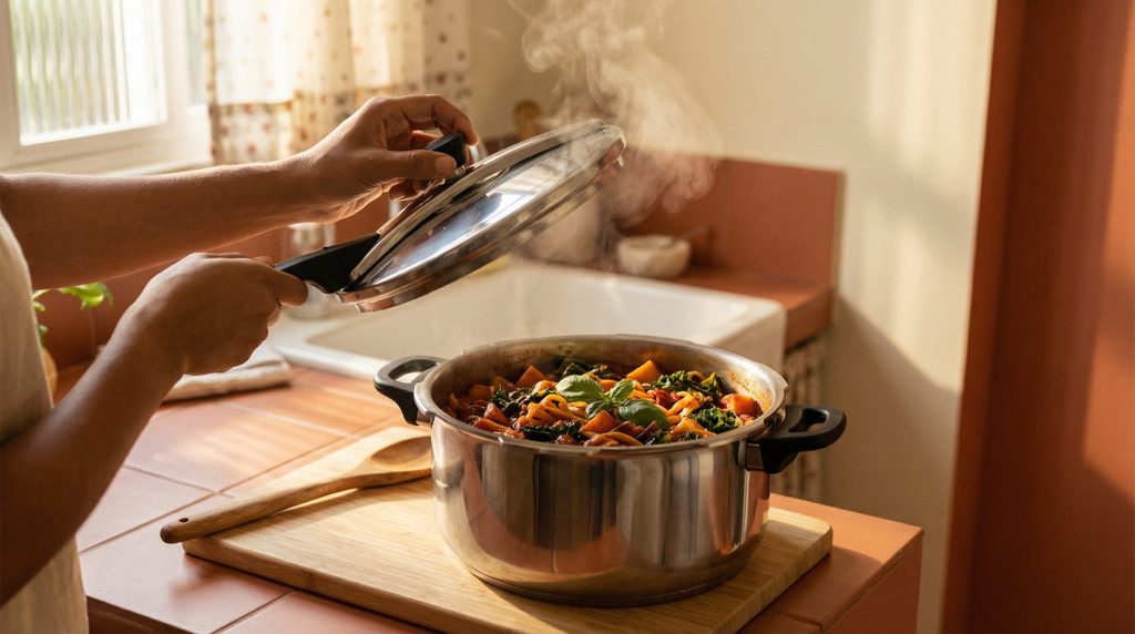 Bases Coringa e Zero Bagunça com Panelas e Uma Panela Só