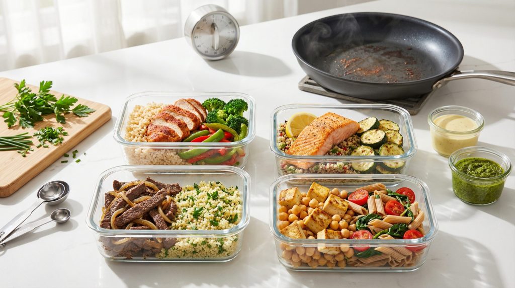 Almoço Rápido Simplificado: 30 Receitas Práticas em 30 Minutos