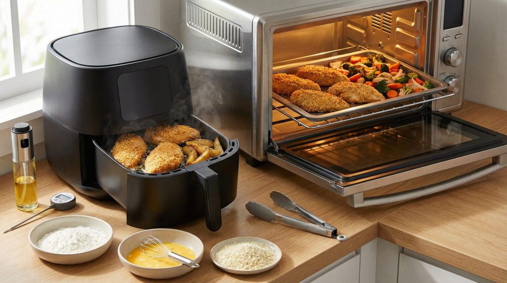 Crocância no Forno e Airfryer: O Essencial para Resultados