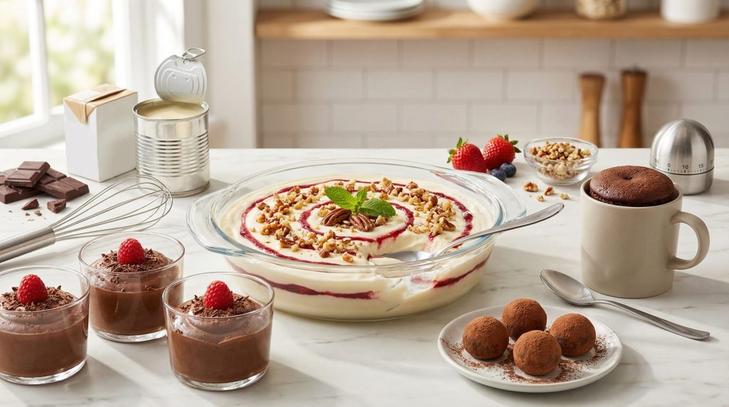 Receitas Expressas: Sobremesas Simples e Rápidas em Minutos