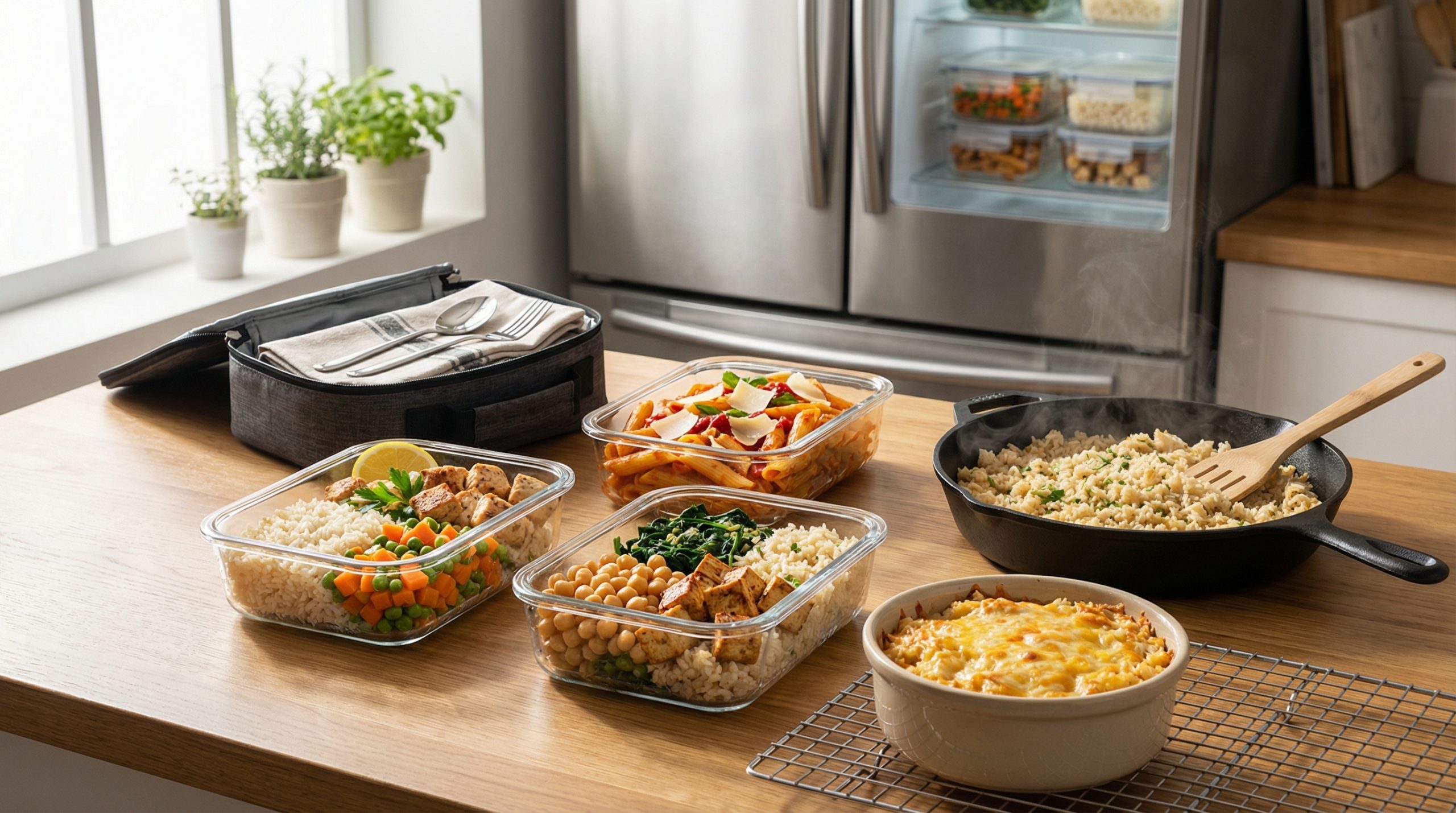 Almoço Rápido Simplificado: Marmitas e Reaproveitamento Prático