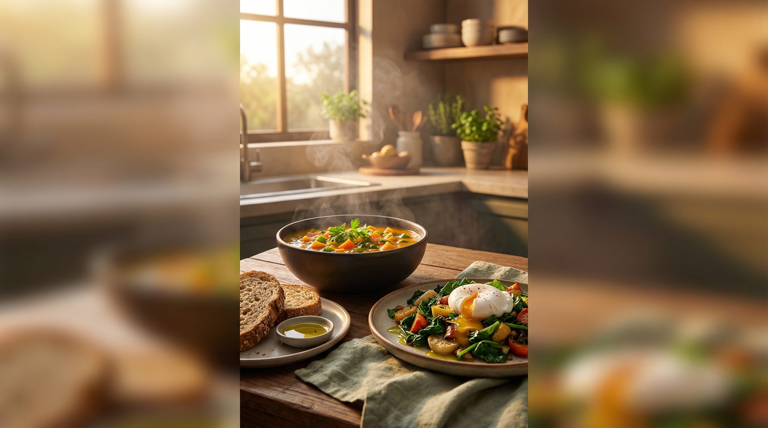 Jantar Leve: Sopas, Ovos e Saladas Mornas para Variar