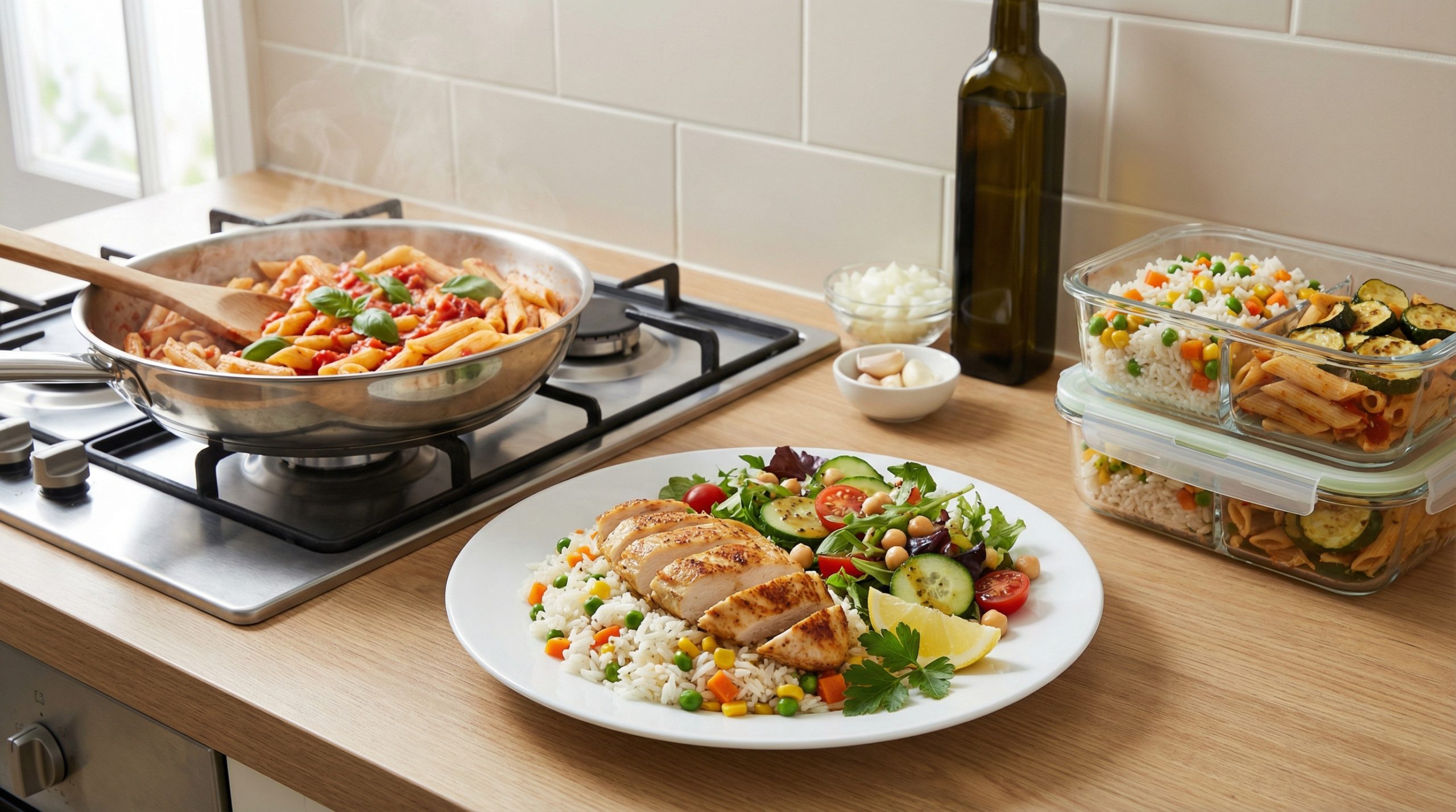 Cardápio Express: Almoços completos prontos em 20 minutos