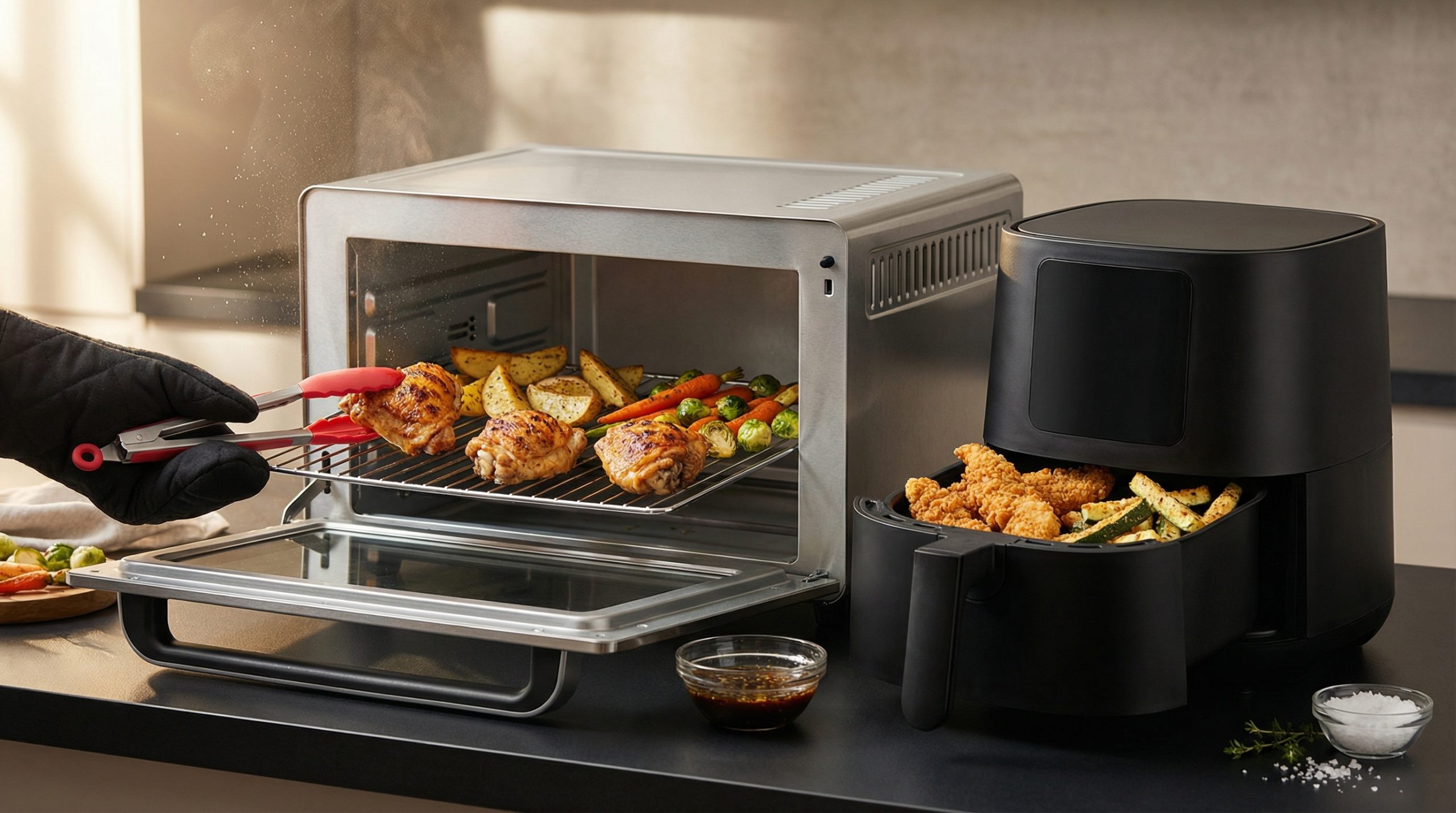 Crocância no Forno e na Airfryer: Técnicas e Ajustes Práticos