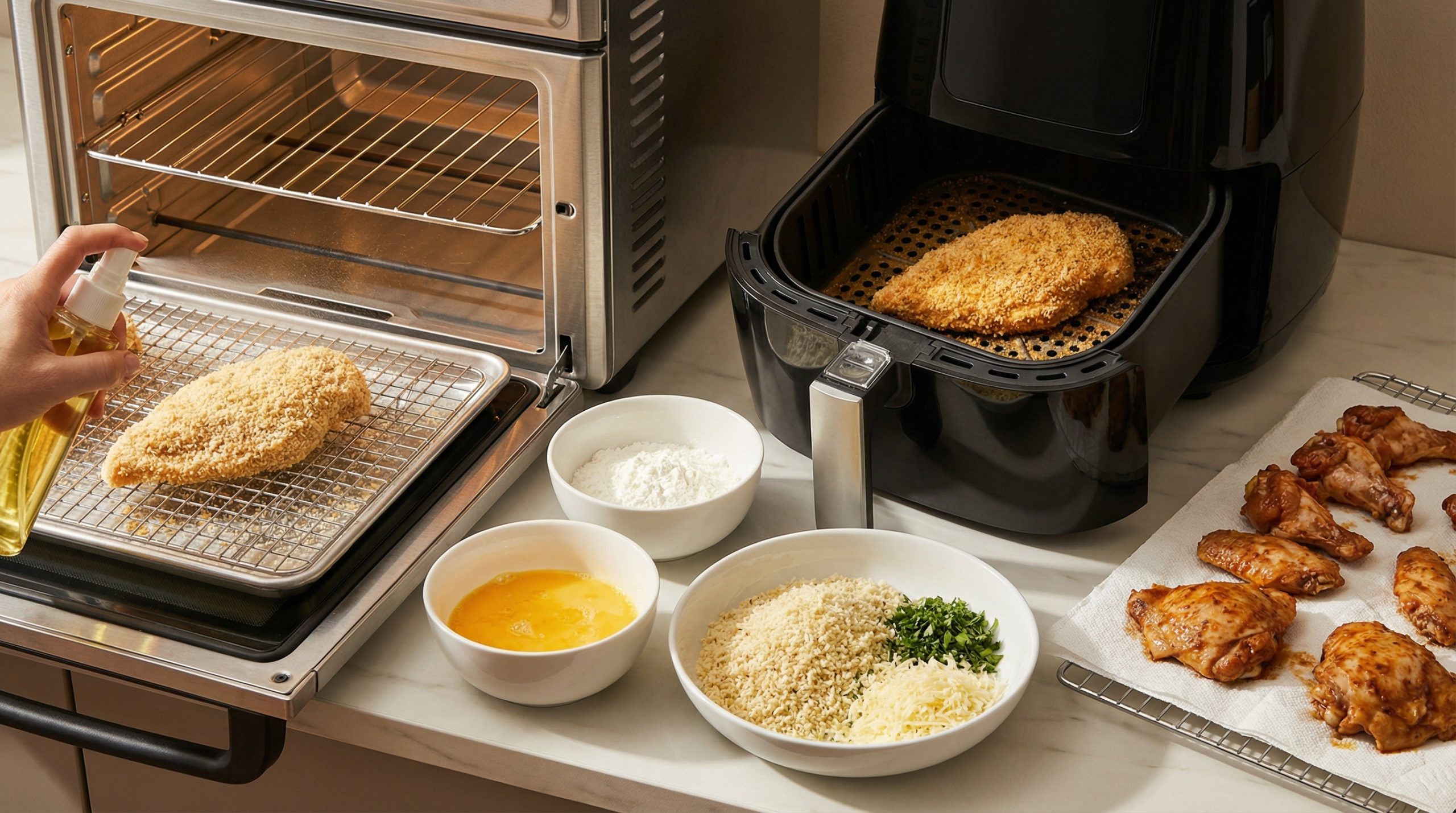 Crocância no Forno e na Airfryer: Técnicas e Ajustes Práticos - 2