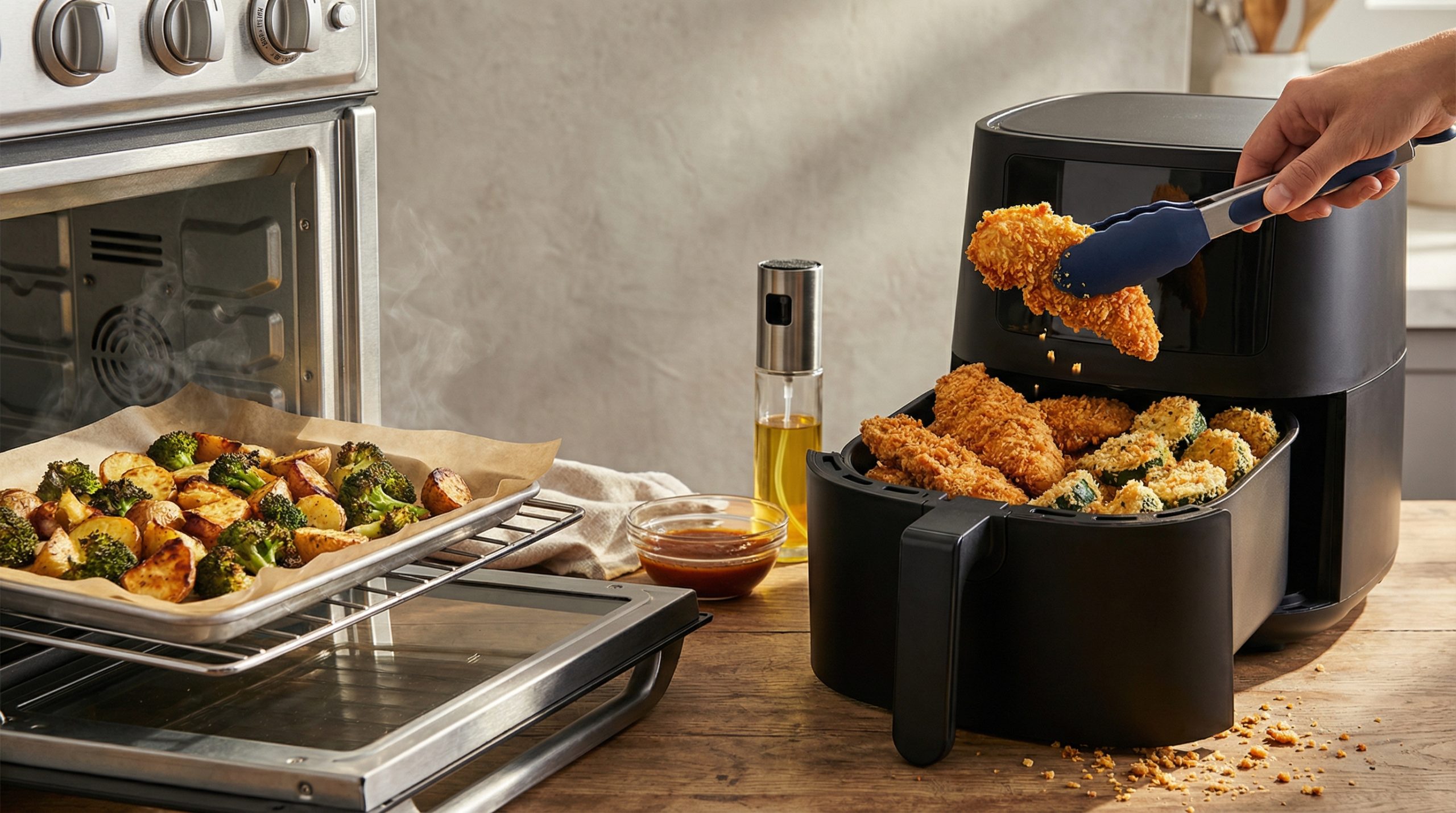 Crocância no Forno e Airfryer: Técnicas Essenciais