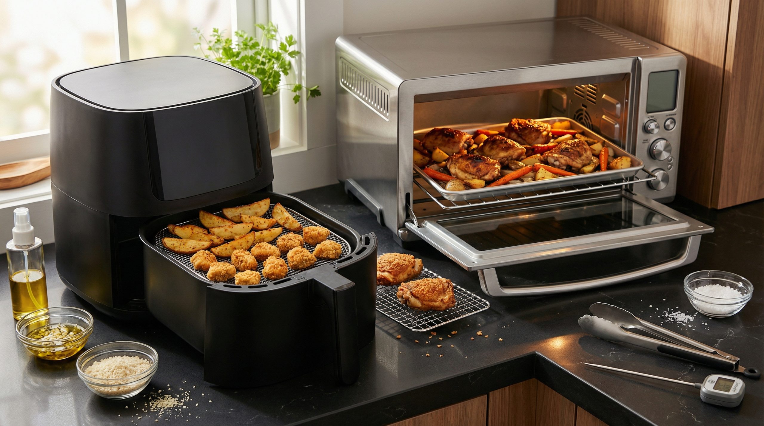 Crocância e Temperos no Forno e Airfryer: O Essencial