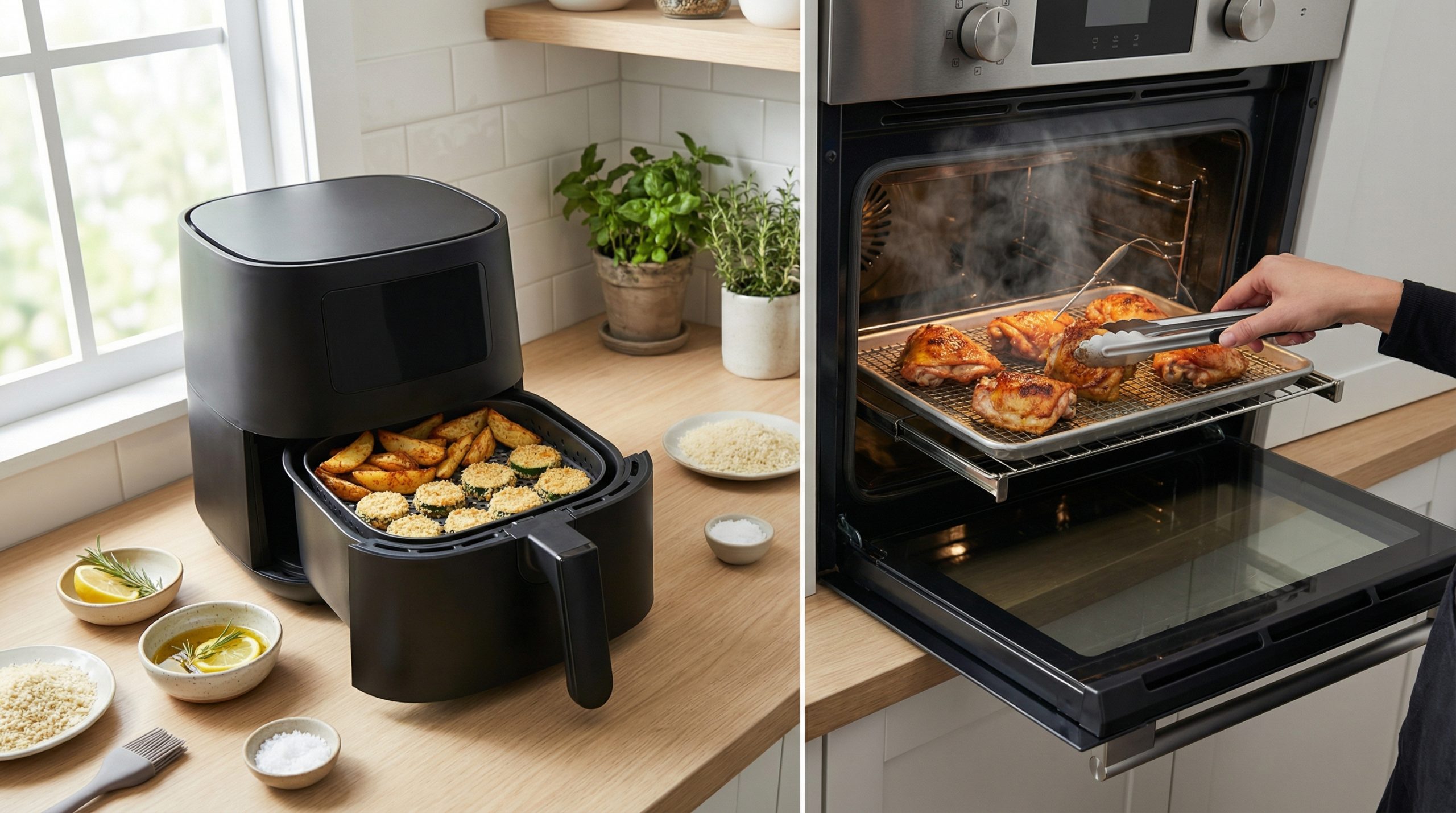 Forno e Airfryer Simplificados: crocância sem esforço