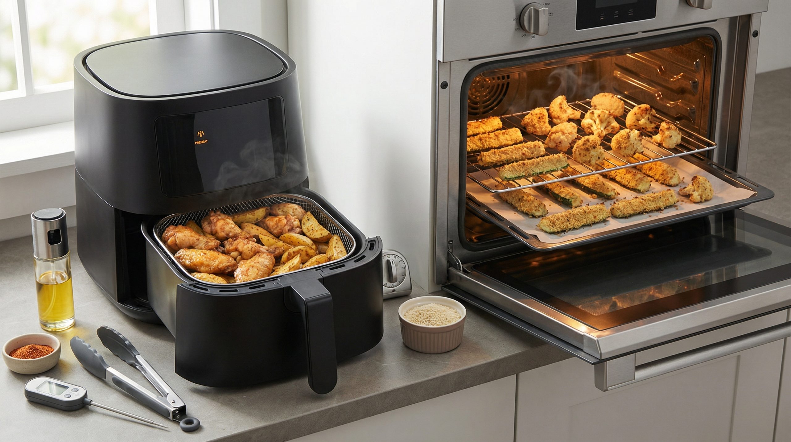 Crocância no Forno e Airfryer: Técnicas e Ajustes Essenciais