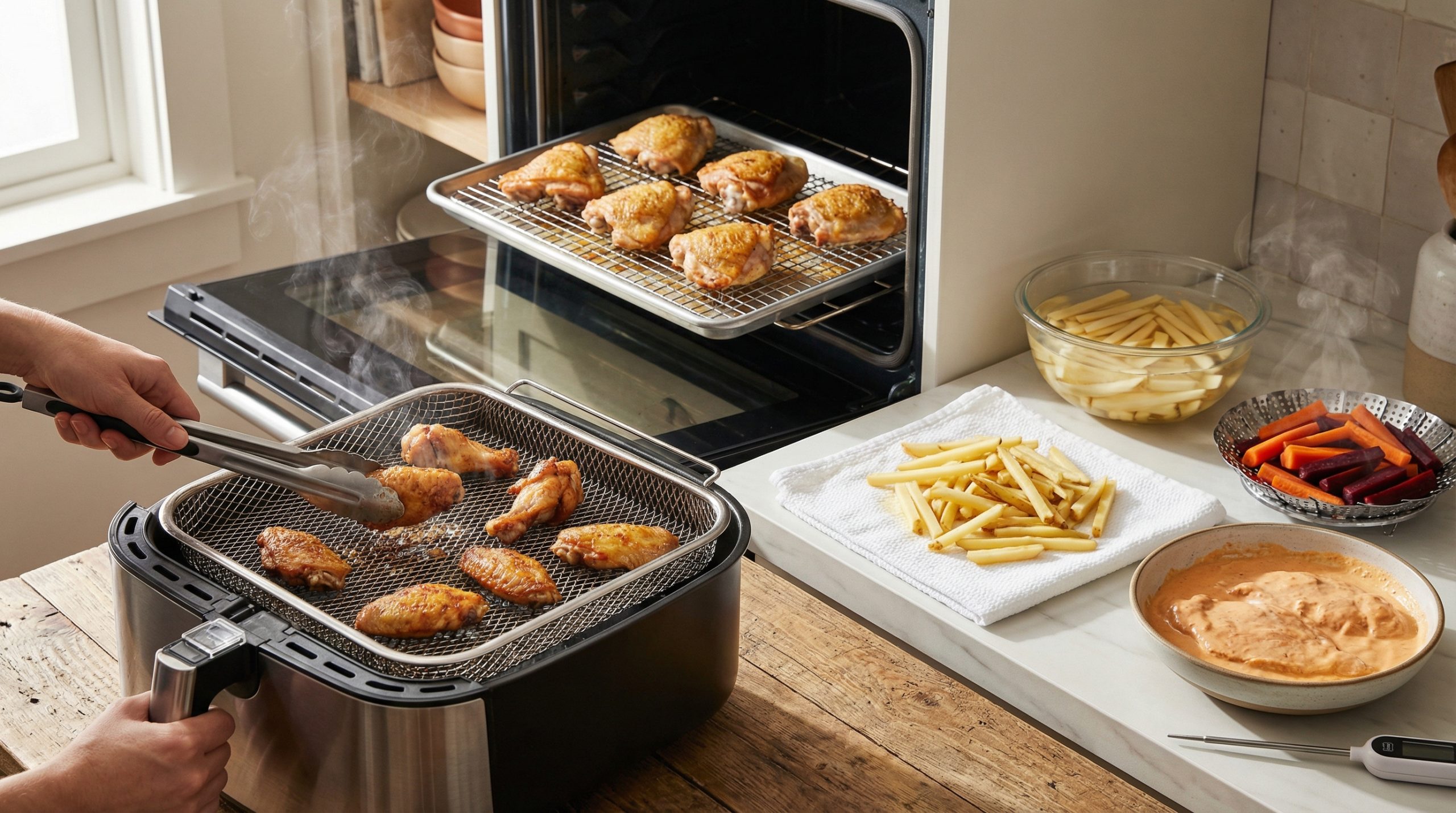 Forno e Airfryer Simplificado: Crocância, Tempos e Ajustes - 2